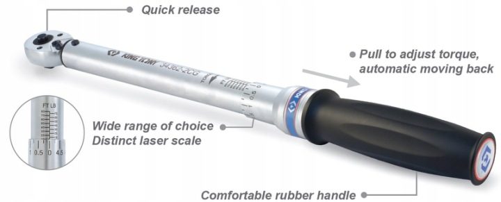 KING ТОННЫ Ключ динамометрический 3/4 100-600Nm, фото 7