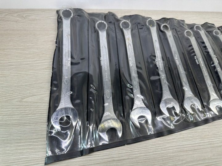 KINZO КОМПЛЕКТ КЛЮЧЕЙ РОЖКОВЫХ 8 шт. рожково накидной 8-19mm с wieszakiem, фото 4