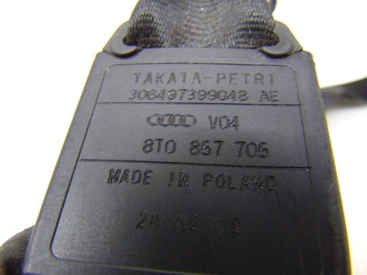 РЕМЕНЬ БЕЗОПАСНОСТИ ЛЕВЫЙ ПЕРЕДНИЙ ВОДИТЕЛЯ AUDI A5 8T 8T0857705, фото 4