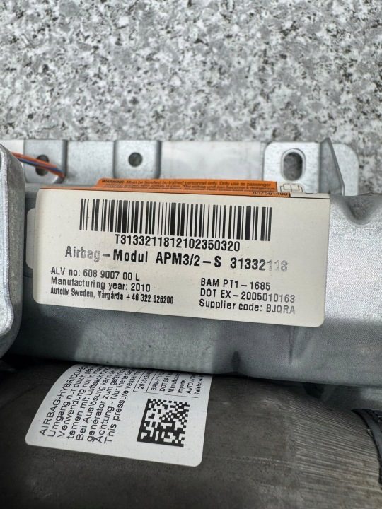 ПОДУШКА БЕЗОПАСНОСТИ ПАССАЖИРА VOLVO XC60 2008-2013 31332118 ОРИГИНАЛ, фото 6