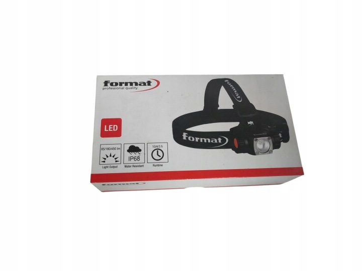 FORMAT Налобный фонарь LED 350lm 3xAAA, фото 1