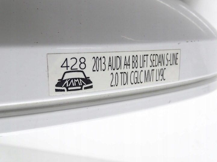 ЗЕРКАЛО ПРАВОЕ ПЕРЕДНЕЕ AUDI A4 B8 РЕСТАЙЛИНГ СЕДАН LY9C 6+2 ПИН, фото 6
