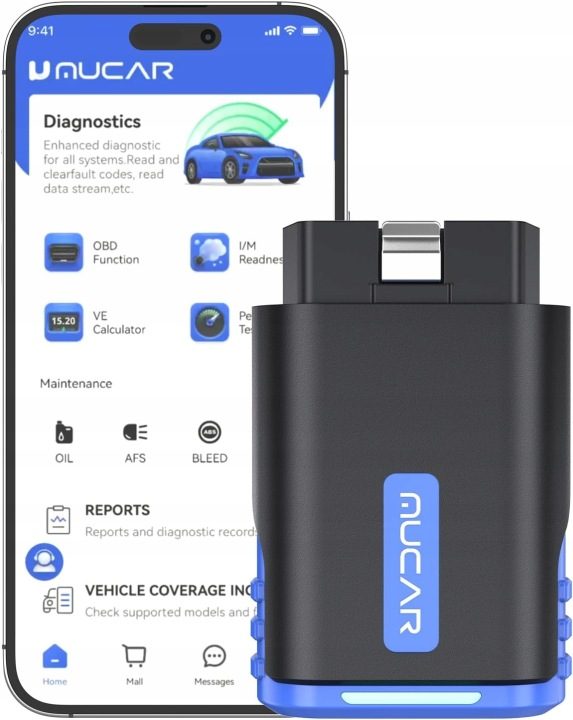 ИНТЕРФЕЙС ДИАГНОСТИЧЕСКИЙ MUCAR DRIVERSCAN OBD2 BLUETOOTH 5.2 IOS ANDROID, фото 1
