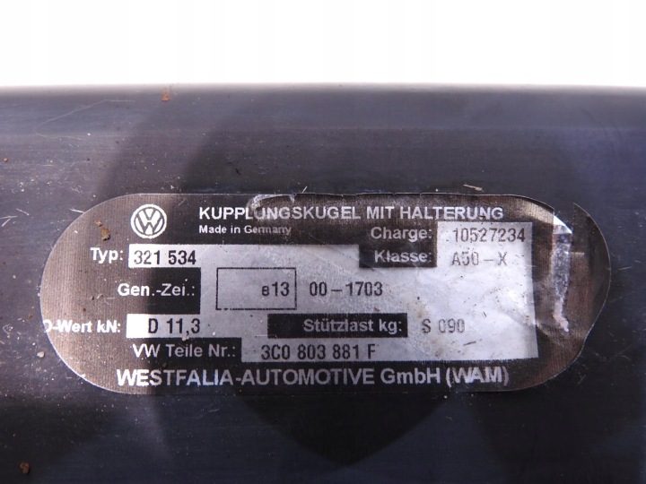 321546600001 Фаркоп Westfalia VW Passat B6 универсал, фото 7