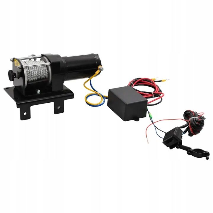 Электрическая лебедка 1360 кг 12V черная, фото 3