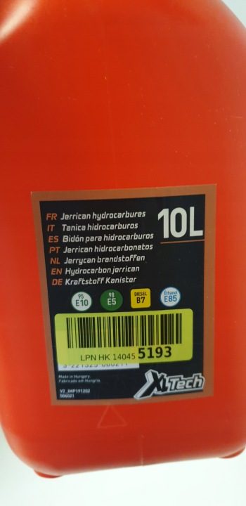 Канистра Cartec 506021 на топливо красное 10 L, фото 6