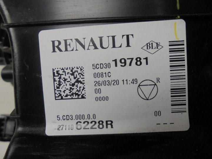 ОТОПИТЕЛЬ ВЕНТИЛЯТОР ЕВРОПА В СБОРЕ RENAULT CLIO 5 В 1,5 BLUE DCI 20 г., фото 14