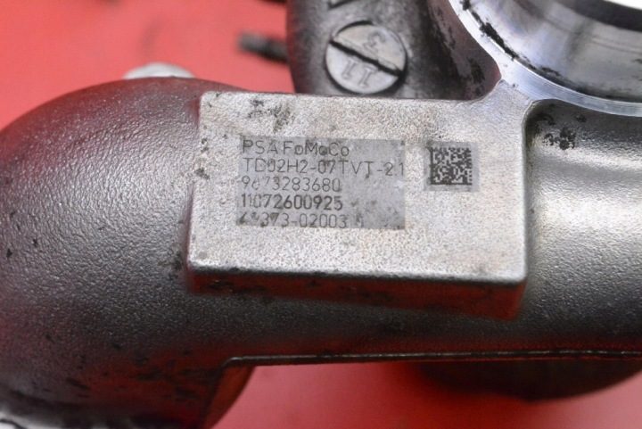 Турбина 9673283680 Peugeot 308 1 I T7 1.6 HDI 92 л.с. 11-15, фото 8