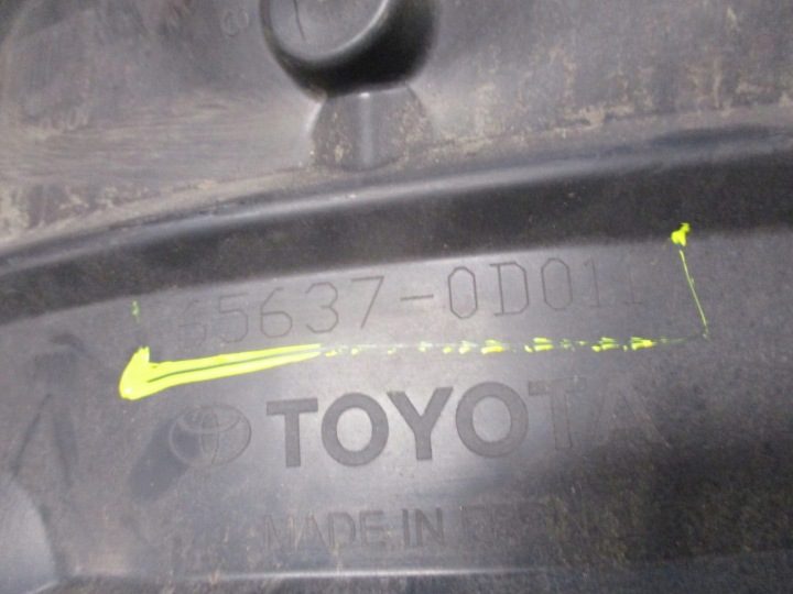 ПОДКРЫЛОК ЗАДНИЙ TOYOTA YARIS CROSS 65637-0D011, фото 5
