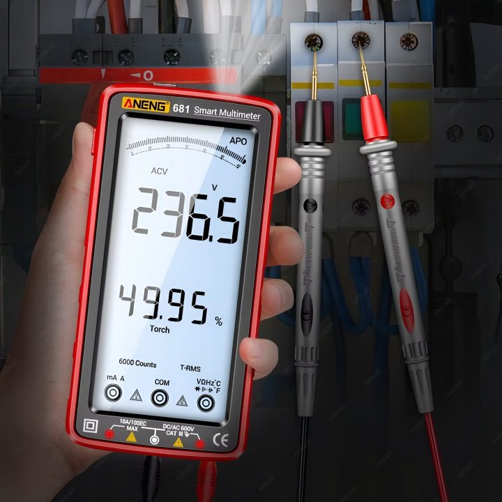 Multimetr ручной LCD 6000 zliczeń тестер напряжения AC/DC, фото 9