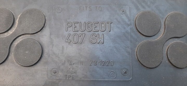 Коврик для багажника Rezaw-Plast каучук, фото 2