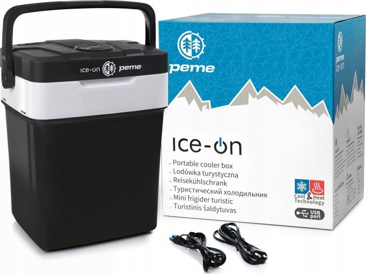 Холодильник туристический Peme Ice-On 32 электрический серый с trybem ECO, фото 2