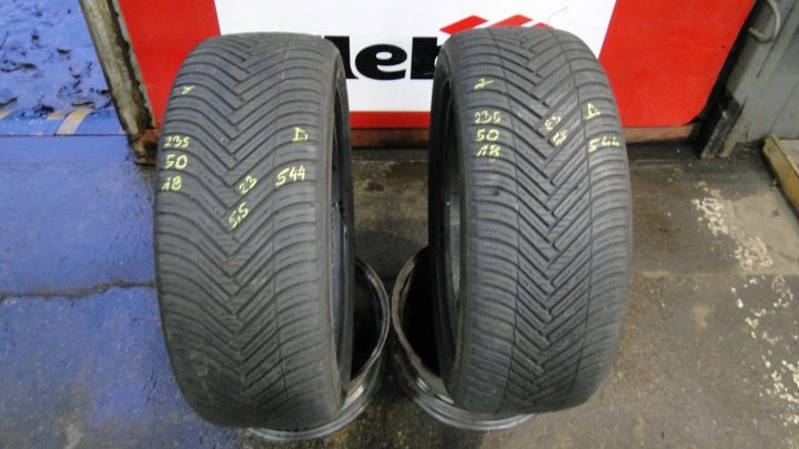 2× Шина всесезонная Hankook Kinergy 4S2 H750 235/50R18 101 В сцепление на снегу (3PMSF), фото 1