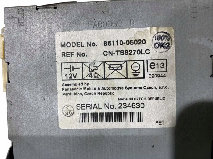 ДИСПЛЕЙ TOYOTA AVENSIS T25 86110-05020 ЕВРОПА, фото 4