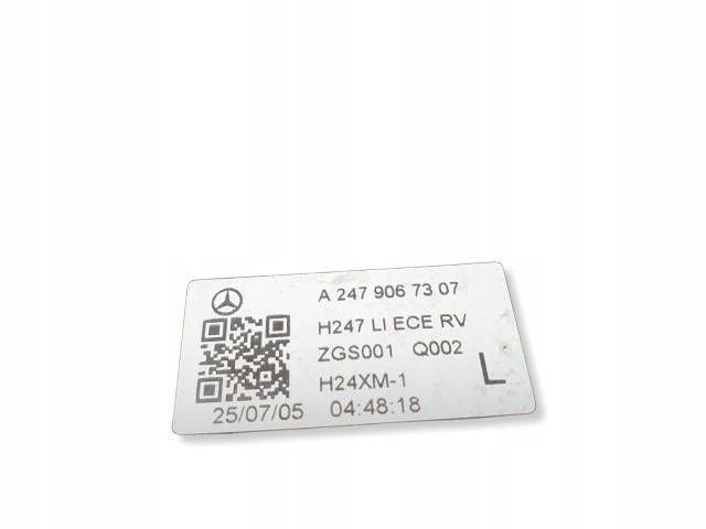 M38 MERCEDES W247 GLA ФОНАРЬ ЛЕВЫЙ ЗАДНИЙ A2479067307, фото 8