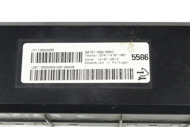 БЛОК УПРАВЛЕНИЯ КОНДИЦИОНЕРА OPEL ZAFIRA C 2012-2019 13583466, фото 2