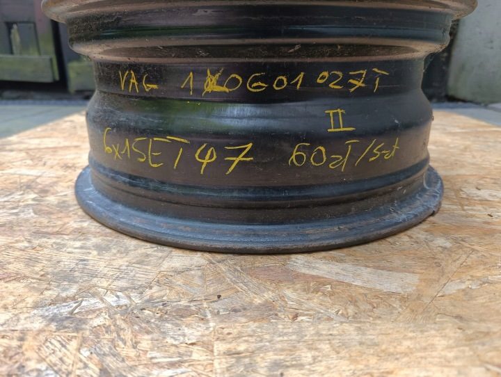 Штампованный диск Volkswagen OE VO 515024 6.0" x 15" 5x112 ET 47, фото 5
