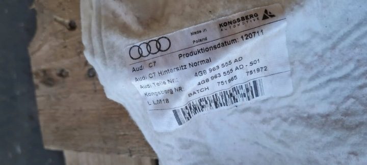 A6 C7 4G A7 MATY НАГРЕВАТЕЛЬНЫЙ ЭЛЕМЕНТ С ПОДОГРЕВОМ СИДЕНИЙ ДИВАНА ЗАДНИЙ, фото 4
