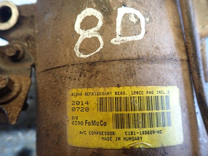 ШТ. КОМПРЕССОР КОНДИЦИОНЕРА FORD FIESTA MK7 C1B1-19D629-AG, фото 9