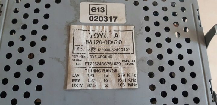 Автомагнитола Toyota YARIS 1-DIN, фото 4