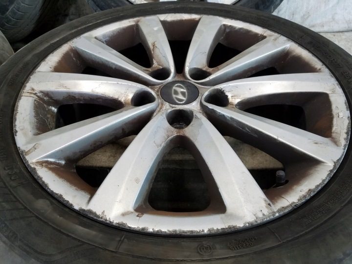 4× Литой диск Hyundai OE 52910-3Z200 7.5" x 17" 5x114.3, фото 5
