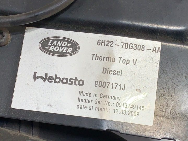 WEBASTO LAND ROVER RANGE ROVER SPORT I 6H22-70G308-AA ВНЕДОРОЖНИК 3.6 05-13, фото 5