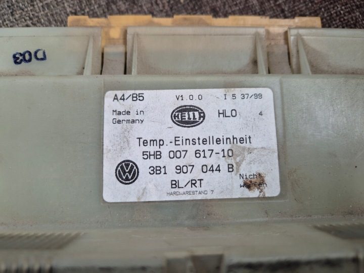 Блок управления печкой кондиционера VW Golf IV 3B1907044B, фото 3