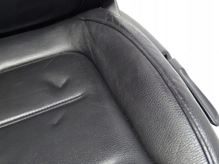 Сиденье левое переднее водителя VW Touareg II 7P кожаное механическое, фото 4