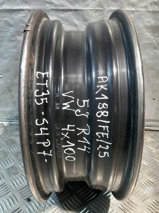 Штампованный диск Volkswagen OE 1S0.601.027 G/J 1S0601027G/J 1S0601027 G/J 5.0" x 14" 4x100 ET 35, фото 6