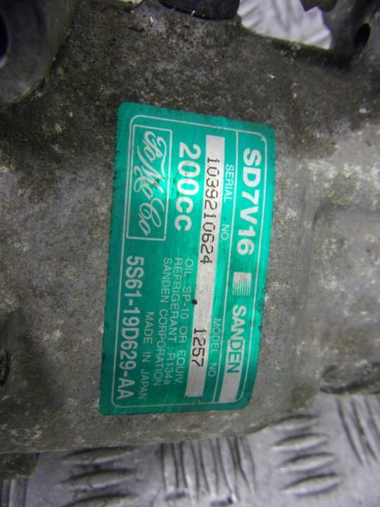 Компрессор кондиционера Ford Fiesta MK 6 1.6 TDCI 5S61-19D629-AA, фото 4