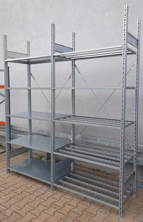 Стеллаж półkowy слесарный regały magazynowe полка оцинкованная SCHAFER wys. 245 см, фото 2