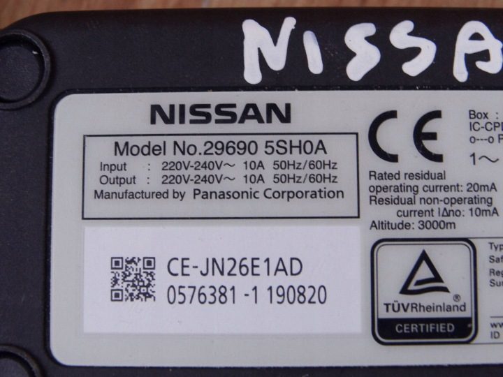 Nissan Leaf II (ZE1) зарядное устройство автомобиля электрического 296905SH0A, фото 4
