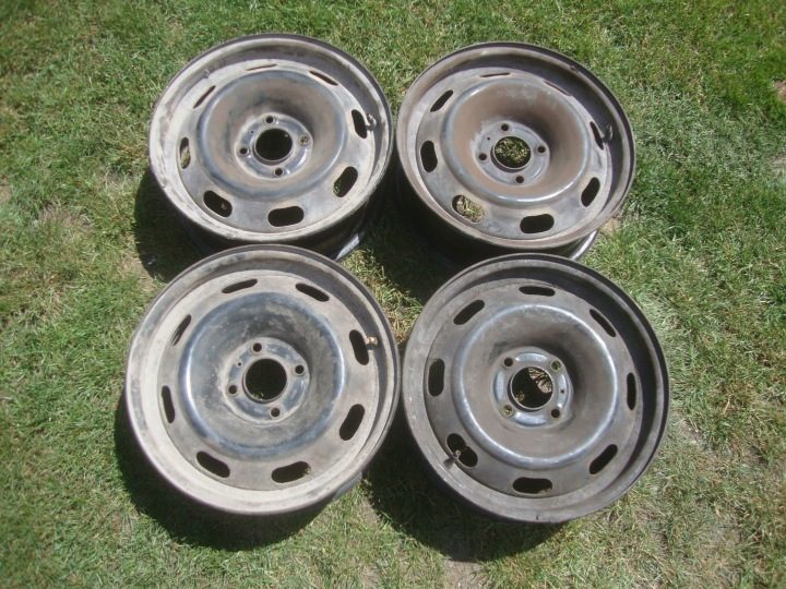 4× Штампованный диск Peugeot OE 6.0" x 15" 4x108 ET 27, фото 2