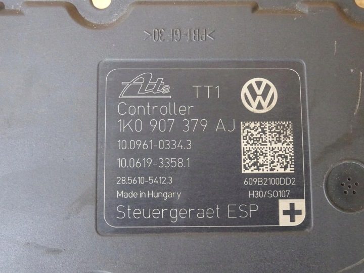 VW GOLF VI GTI 2.0 TSI 08-12 НАСОС ABS ESP 1K0907379AJ 1K0614517AT, фото 7