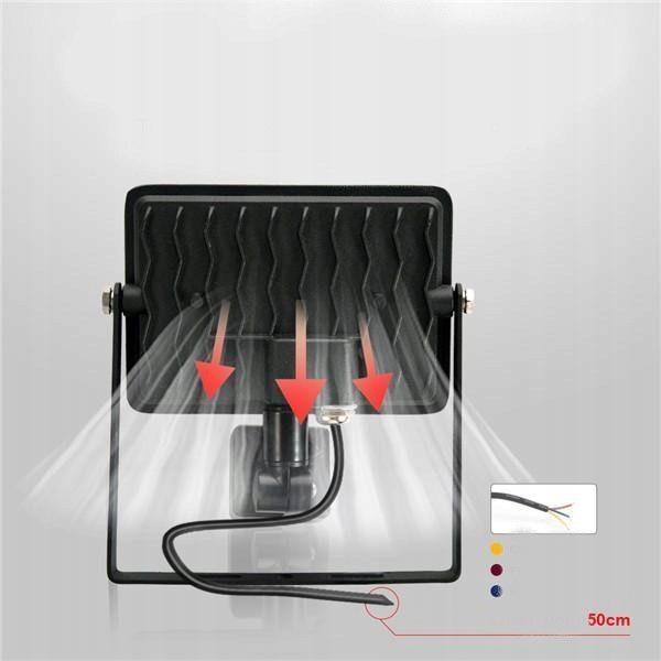 ПРОТИВОТУМАННАЯ ФАРА БЕЛАЯ ZIMNY 100W IP65 NATUR Z ДАТЧИКОМ ДВИЖЕНИЯ, фото 6