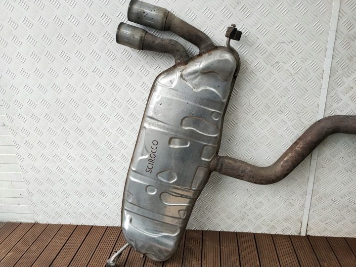 VW SCIROCCO III 08-17 2.0 TSI ЗАДНИЙ ГЛУШИТЕЛЬ + СРЕДНИЙ ВЫХЛОП 1K0119BC КОМПЛ., фото 2