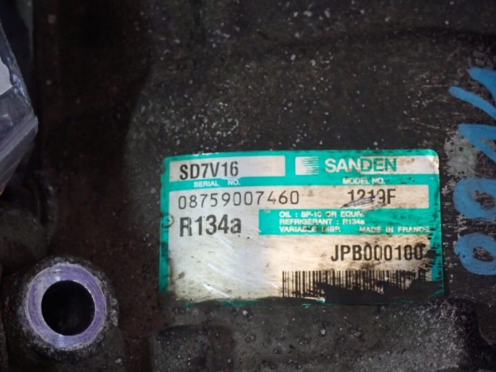 ROVER 25 1,4 КОМПРЕССОР КОНДИЦИОНЕРА JPB000100 08759007460 SD7V16, фото 7