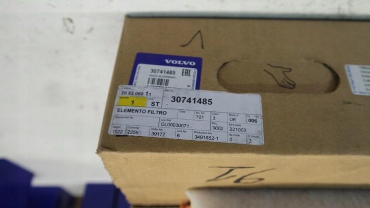 Volvo OE 30741485 воздушный фильтр, фото 9