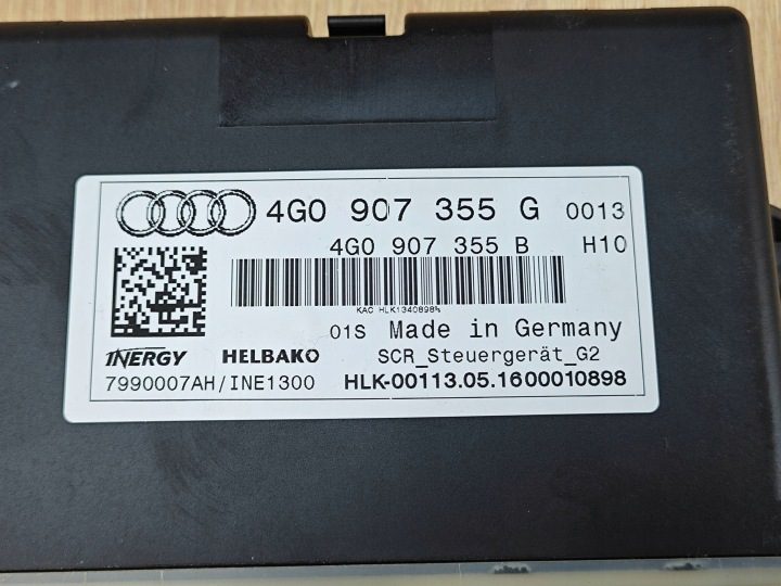 БЛОК УПРАВЛЕНИЯ ADBLUE AUDI A6 C7 2.0 TDI 4G0907355G 52 л.с., фото 4