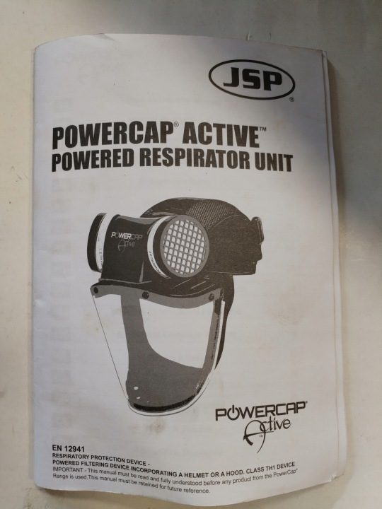 JSP Powercap Lite czapka защитный с wizjerem и respiratorem, фото 14