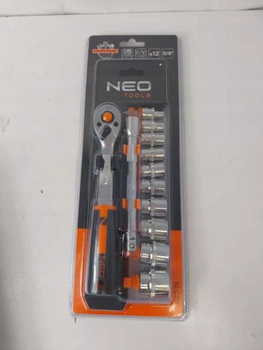 Торцевые головки 3/8" 12 шт. трещотка NEO, фото 3