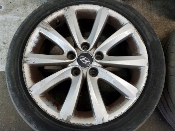 4× Литой диск Hyundai OE 52910-3Z200 7.5" x 17" 5x114.3, фото 2