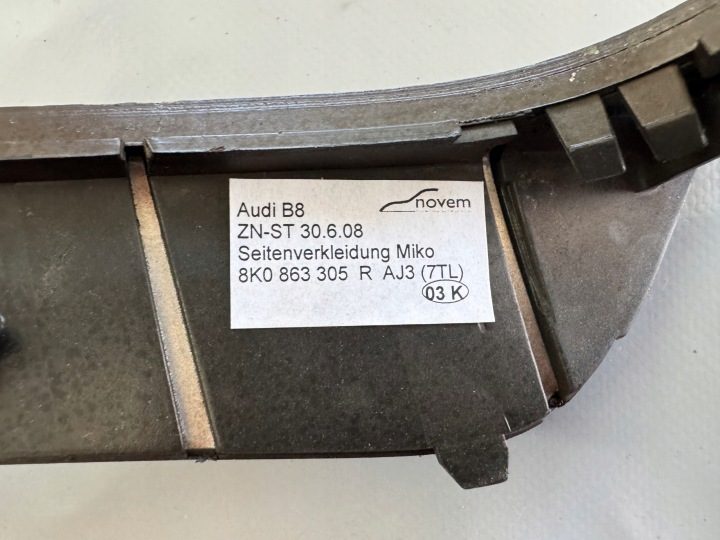 МОЛДИНГИ ДЕКОРАТИВНЫЕ DEKORACJE ДЕРЕВО AUDI A5,8T SPORTBACK AJ3 4K0867410K, фото 5