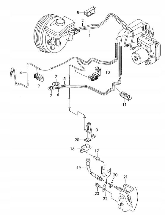 ТОРМОЗНОЙ ШЛАНГ ЛЕВЫЙ P AUDI A6 S6 C6 4F0614723AF, фото 9