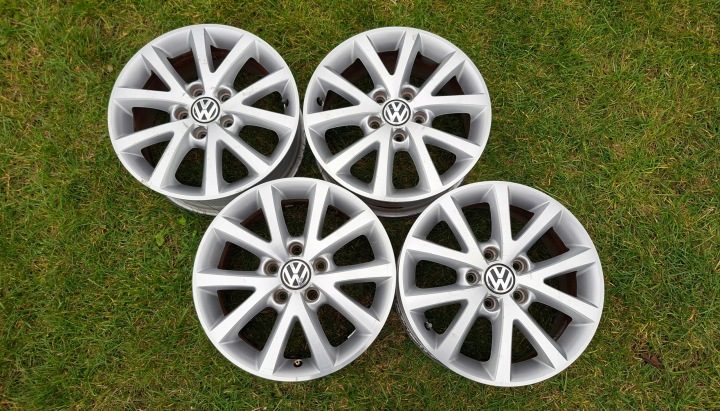 4× Литой диск Volkswagen OE 6.5" x 16" 5x112 ET 50, фото 1