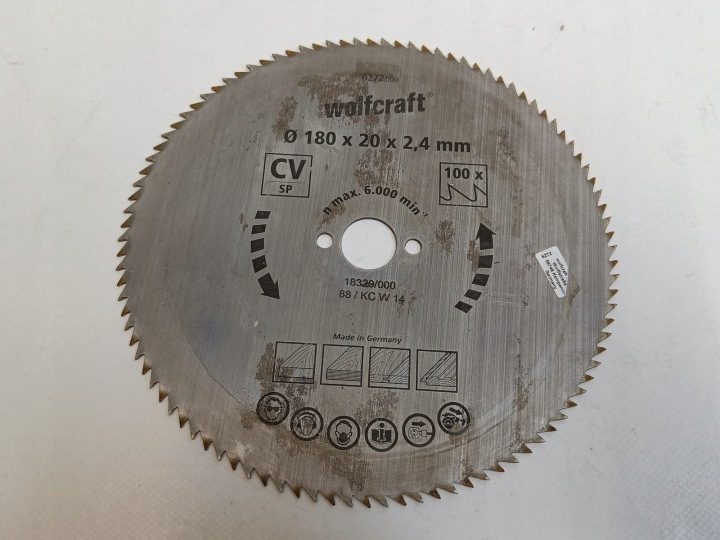 Wolfcraft 6272 Диск tnąca для piły o180mm, фото 1