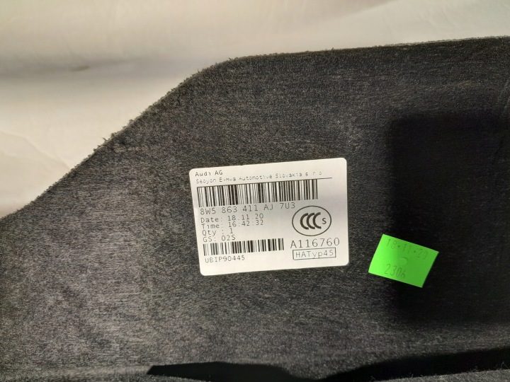 AUDI A4 B9 РЕСТАЙЛИНГ СЕДАН ПОЛКА БАГАЖНИКА 8W5863411AJ, фото 4