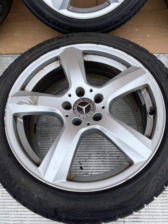 MERCEDES CLS W218 КОМПЛЕКТ ДИСКОВ С ШИНАМИ ZIMOWYMI 235/45R18, фото 2