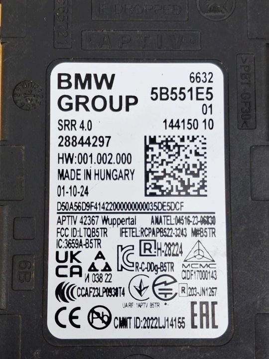 BMW 5 G60 G61 ассистент полосы датчик 5B551E5 BYDGOSZCZ, фото 4