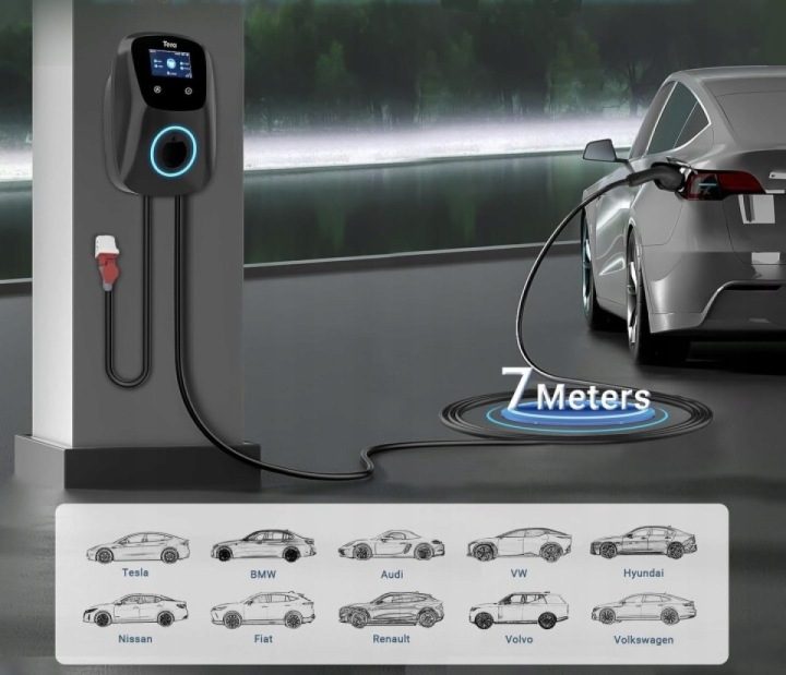 Tera Smart EV W01 зарядное устройство автомобилей электрических 11 кВт 7m тип 2 Wallbox, фото 3